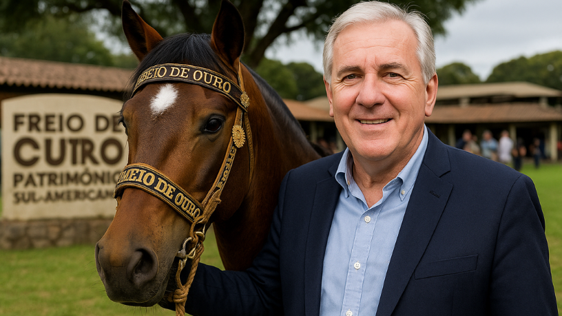 Aldo Vendramin apresenta o Freio de Ouro como patrimônio cultural equestre da América do Sul.